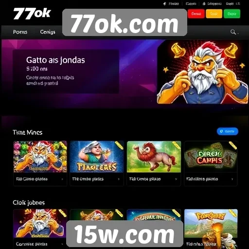 Explorando o design e a interface do 77ok.com